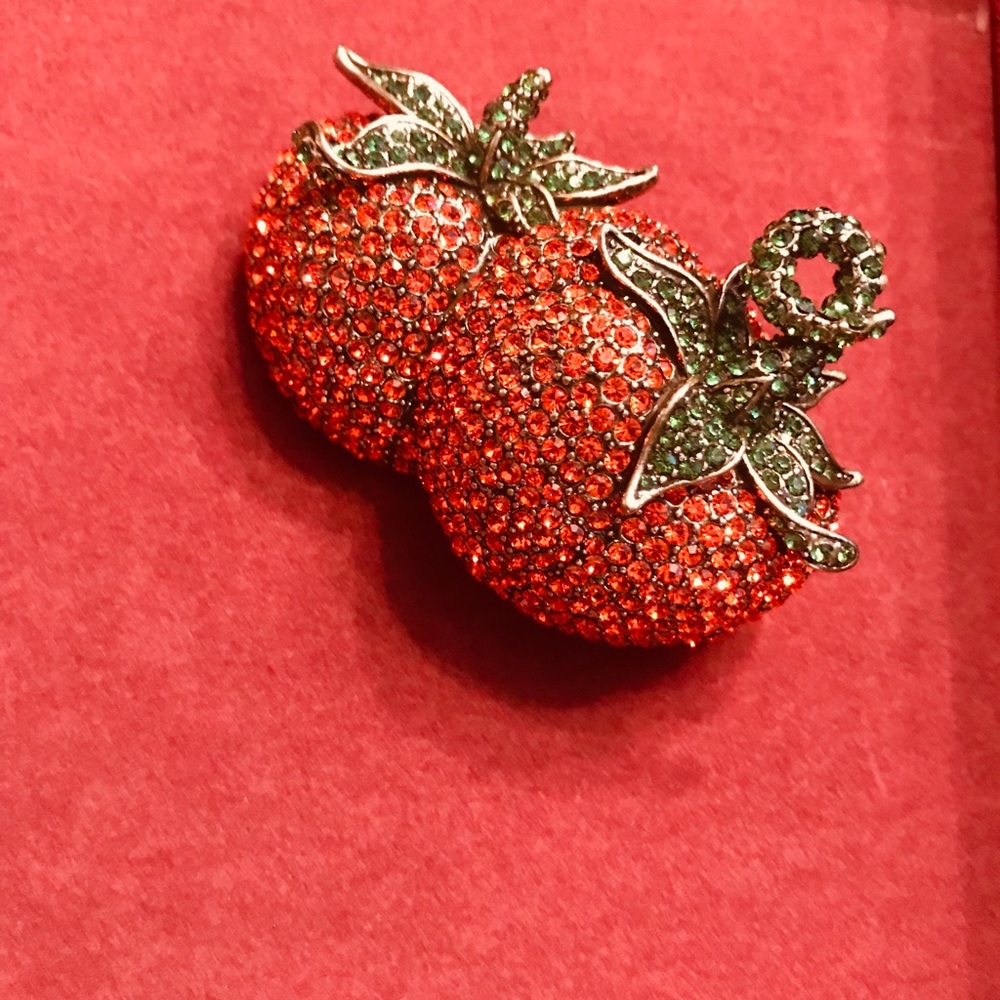 Heidi Daus Rare Sold Out Red Pin Brooch NIB